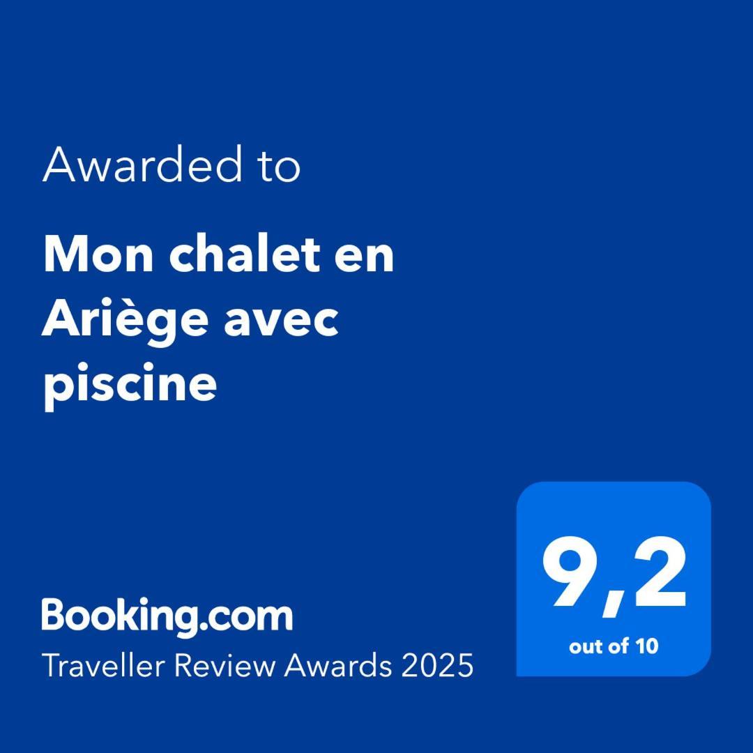 Mon Chalet En Ariege Avec Piscine Daumazan-sur-Arize Ngoại thất bức ảnh